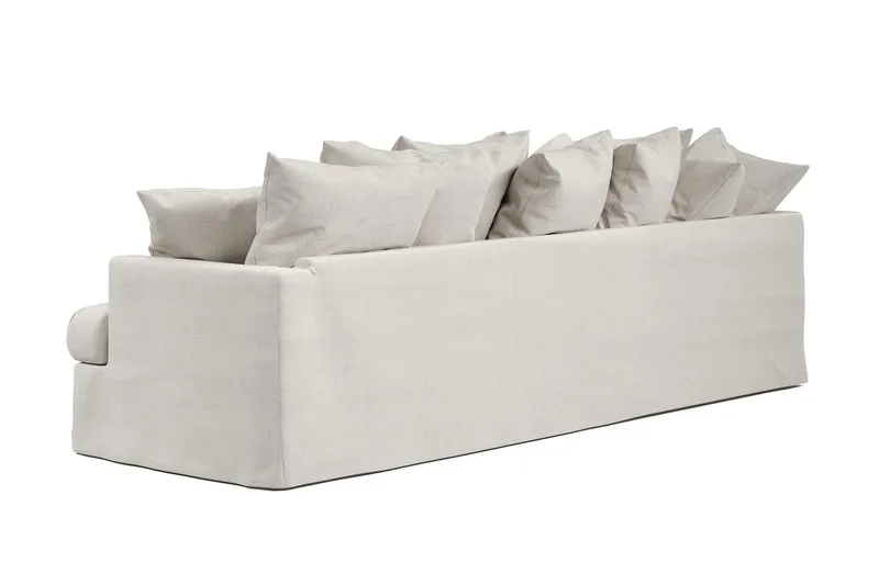 Menard 4-sits Vänstervänd L-formad Djup Schäslongsoffa i Tyg - Beige - Möbler - Soffa - Divansoffor & schäslongsoffa - 4 sits soffa med divan