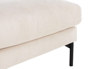 Menard 4-sits Vänstervänd L-formad Schäslongsoffa + Fotpall i Manchester - Beige - Möbler - Soffa - Divansoffor & schäslongsoffa - 3 sits soffa med divan