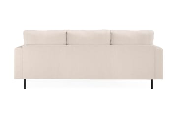 Menard Compact 3-sits Vänstervänd L-formad Divansoffa i Tyg - Beige - Möbler - Soffa - Divansoffor & schäslongsoffa