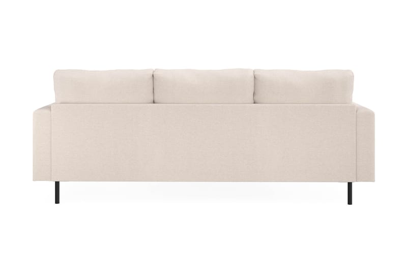 Menard Compact 3-sits Vänstervänd L-formad Divansoffa i Tyg - Beige - Möbler - Soffa - Divansoffor & schäslongsoffa
