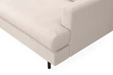 Menard Compact 4-sits Vänstervänd L-formad Schäslongsoffa i Tyg - Beige - Möbler - Soffa - Divansoffor & schäslongsoffa