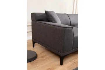 Mississauga Divansoffa 3-sits - Antracit - Möbler - Soffa - Divansoffor & schäslongsoffa - 3 sits soffa med divan