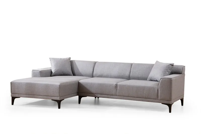 Mississauga Divansoffa 3-sits - Grå - Möbler - Soffa - Divansoffor & schäslongsoffa - 3 sits soffa med divan