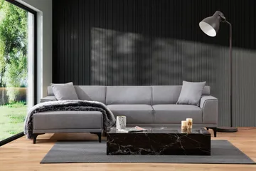 Mississauga Divansoffa 3-sits - Grå - Möbler - Soffa - Divansoffor & schäslongsoffa - 3 sits soffa med divan