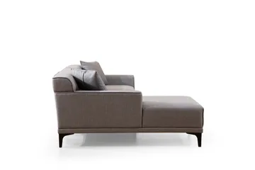 Mississauga Divansoffa 3-sits - Grå - Möbler - Soffa - Divansoffor & schäslongsoffa - 3 sits soffa med divan