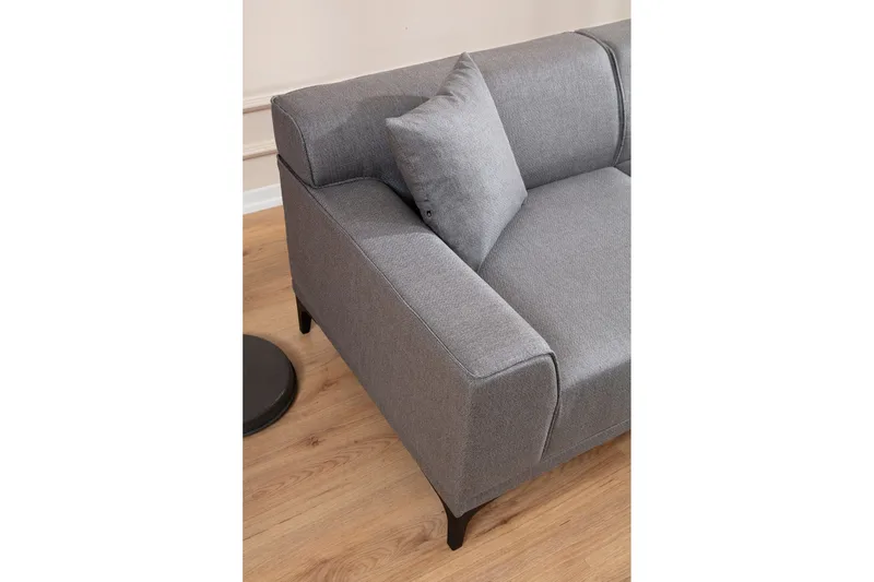 Mississauga Divansoffa 3-sits - Grå - Möbler - Soffa - Divansoffor & schäslongsoffa - 3 sits soffa med divan