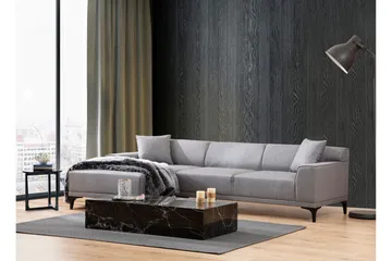 Mississauga Divansoffa 3-sits - Grå - Möbler - Soffa - Divansoffor & schäslongsoffa - 3 sits soffa med divan