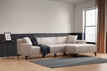 Mississauga Divansoffa 3-sits - Vit - Möbler - Soffa - Divansoffor & schäslongsoffa - 3 sits soffa med divan
