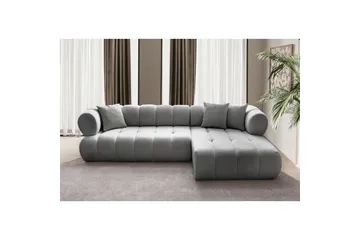 Mississauga Soffa med Divan 3-sits - Grå - Möbler - Soffa - Divansoffor & schäslongsoffa