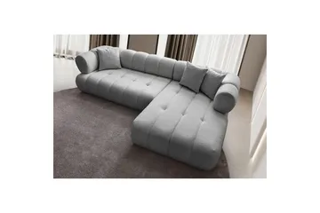 Mississauga Soffa med Divan 3-sits - Grå - Möbler - Soffa - Divansoffor & schäslongsoffa