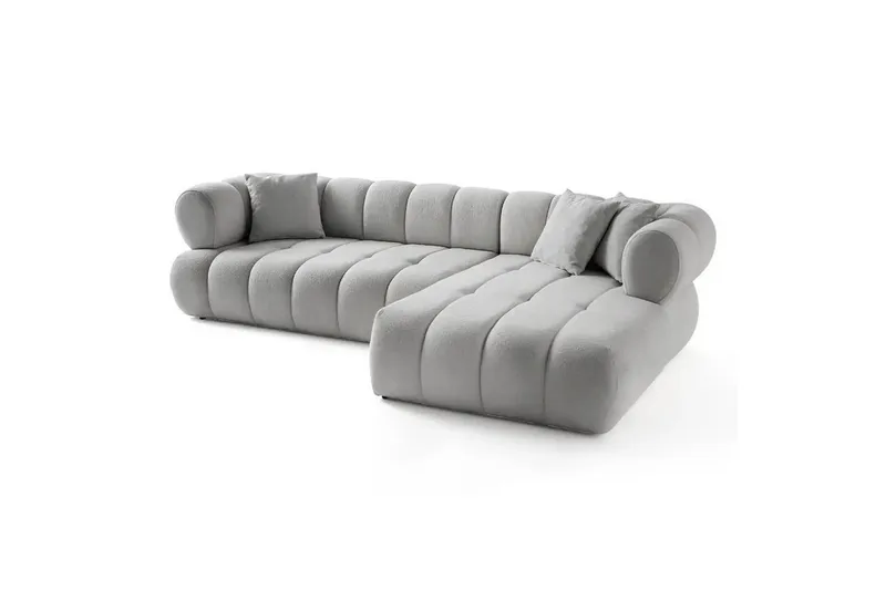 Mississauga Soffa med Divan 3-sits, Grå