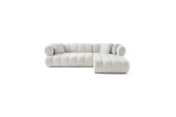 Mississauga Soffa med Divan 3-sits - Vit - Möbler - Soffa - Divansoffor & schäslongsoffa