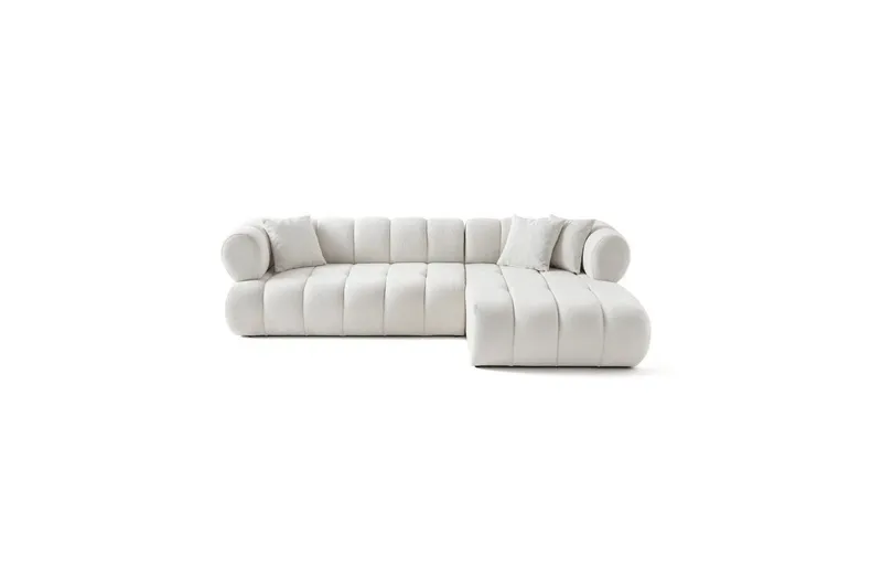 Mississauga Soffa med Divan 3-sits - Vit - Möbler - Soffa - Divansoffor & schäslongsoffa