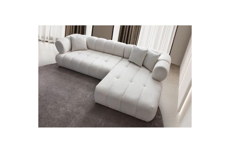 Mississauga Soffa med Divan 3-sits - Vit - Möbler - Soffa - Divansoffor & schäslongsoffa