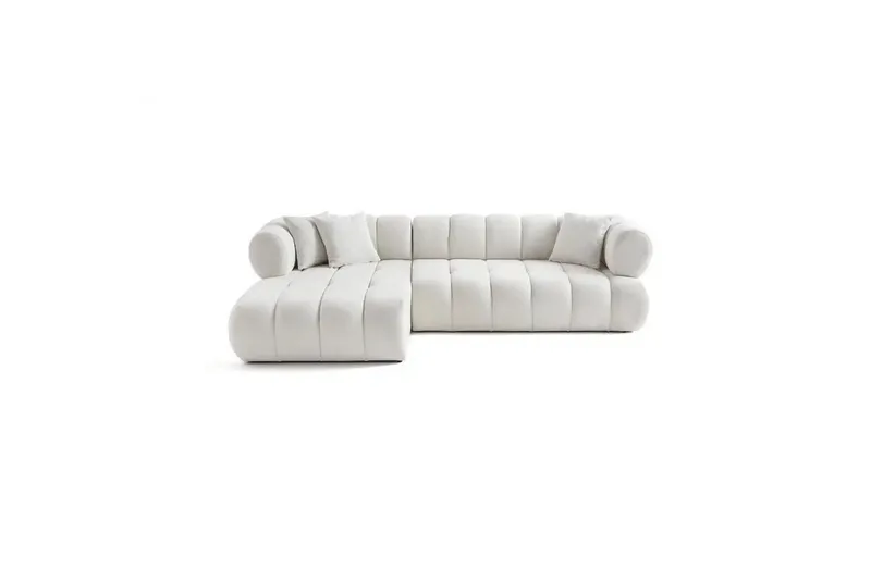 Mississauga Soffa med Divan 3-sits - Vit - Möbler - Soffa - Divansoffor & schäslongsoffa