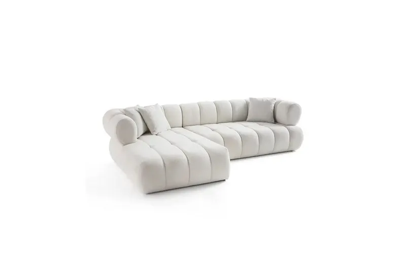 Mississauga Soffa med Divan 3-sits - Vit - Möbler - Soffa - Divansoffor & schäslongsoffa