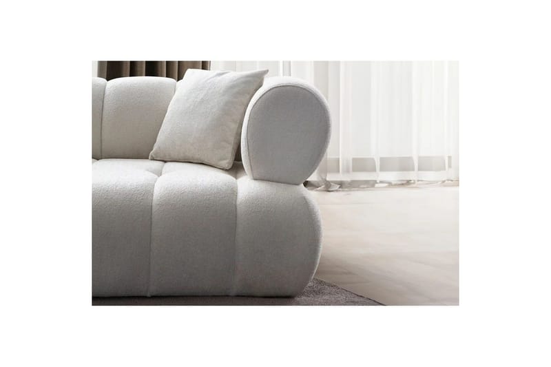 Mississauga Soffa med Divan 3-sits - Vit - Möbler - Soffa - Divansoffor & schäslongsoffa