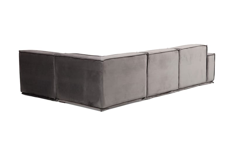 Nightcap Soffa m. Divan 4-sits - Grå - Möbler - Soffa - Modulsoffor - Komplett modulsoffa