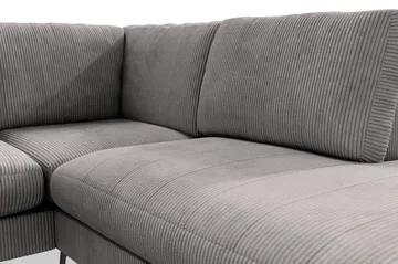 Ocean Lyx 4-sits Högervänd L-formad Sch äslongsoffa i Manchester - Mörkgrå - Möbler - Soffa - Divansoffor & schäslongsoffa