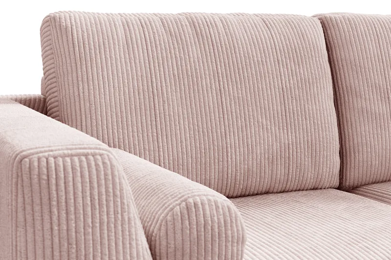 Ocean Lyx 4-sits Högervänd L-formad Schäslongsoffa i Manchester - Rosa - Möbler - Soffa - Divansoffor & schäslongsoffa