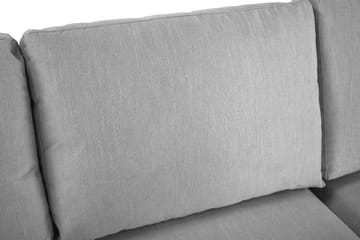 Ocean Lyx 4-sits Högervänd L-formad Schäslongsoffa i Tyg - Grå - Möbler - Soffa - Divansoffor & schäslongsoffa