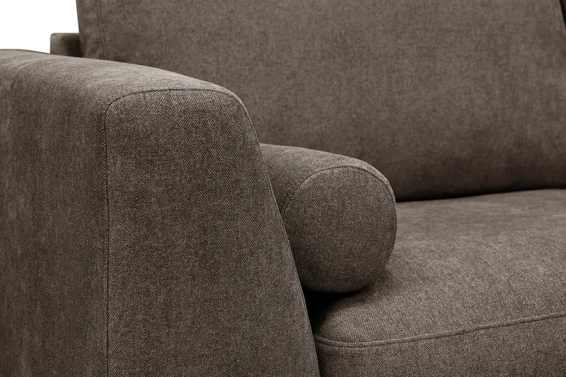 Ocean Lyx 4-sits Soffa med Schäslong Höger - Mörkbrun - Möbler - Soffa - Divansoffor & schäslongsoffa