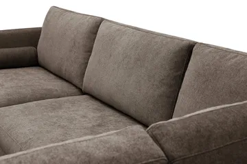 Ocean Lyx 4-sits Soffa med Schäslong Höger - Mörkbrun - Möbler - Soffa - Divansoffor & schäslongsoffa