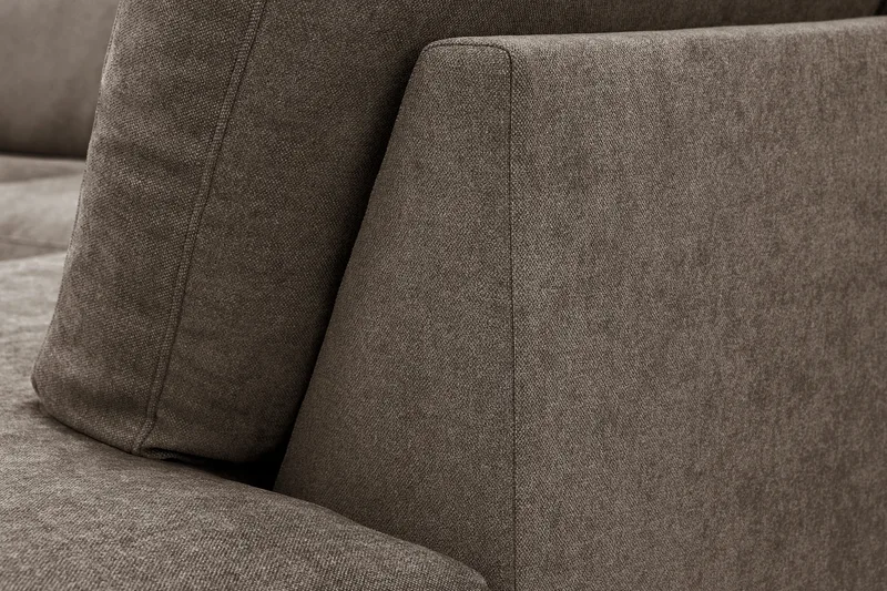 Ocean Lyx 4-sits Soffa med Schäslong Höger - Mörkbrun - Möbler - Soffa - Divansoffor & schäslongsoffa