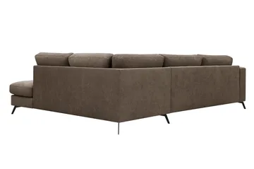 Ocean Lyx 4-sits Soffa med Schäslong Höger - Mörkbrun - Möbler - Soffa - Divansoffor & schäslongsoffa