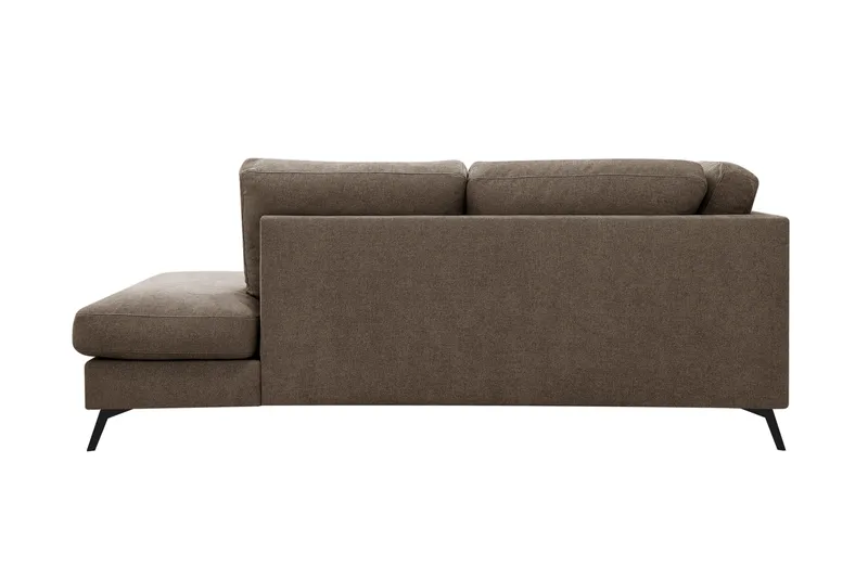 Ocean Lyx 4-sits Soffa med Schäslong Höger - Mörkbrun - Möbler - Soffa - Divansoffor & schäslongsoffa