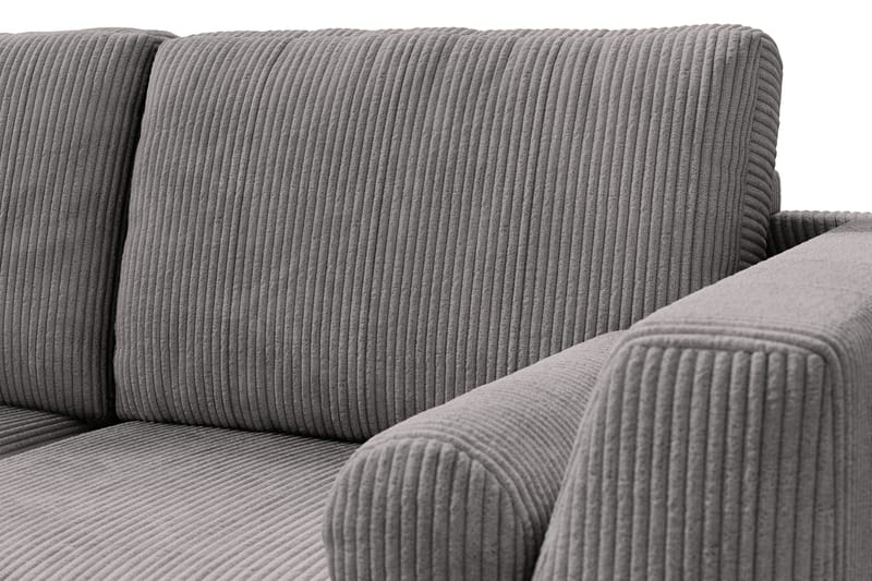 Ocean Lyx 4-sits Vänstervänd L-formad Schäslongsoffa i Manchester - Mörkgrå - Möbler - Soffa - Divansoffor & schäslongsoffa