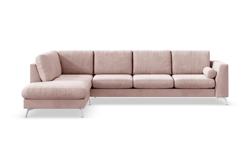 Ocean Lyx 4-sits Vänstervänd L-formad Schäslongsoffa i Manchester - Rosa - Möbler - Soffa - Divansoffor & schäslongsoffa