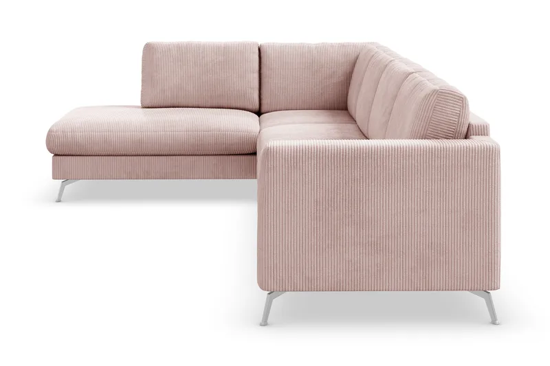 Ocean Lyx 4-sits Vänstervänd L-formad Schäslongsoffa i Manchester - Rosa - Möbler - Soffa - Divansoffor & schäslongsoffa