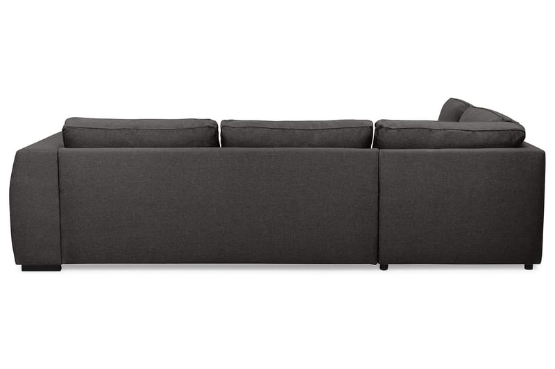Optus 4-sits Vänstervänd L-formad Schäslongsoffa i Tyg - Mörkgrå - Möbler - Soffa - Divansoffor & schäslongsoffa