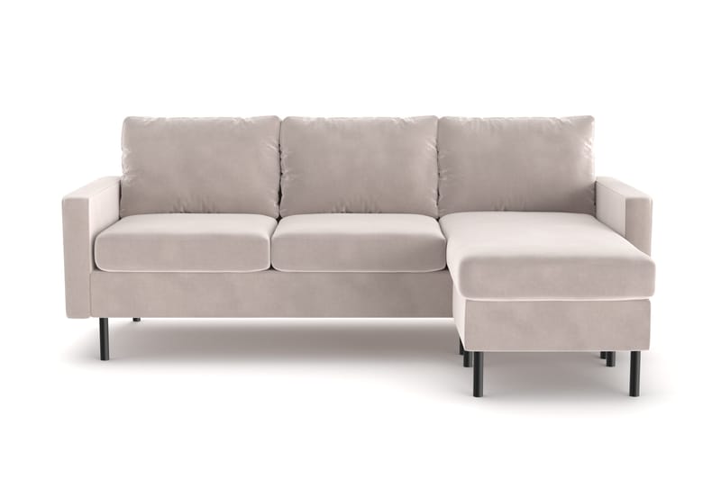 Peppe 3-sits Vändbar L-formad Divansoffa i Manchester, Beige