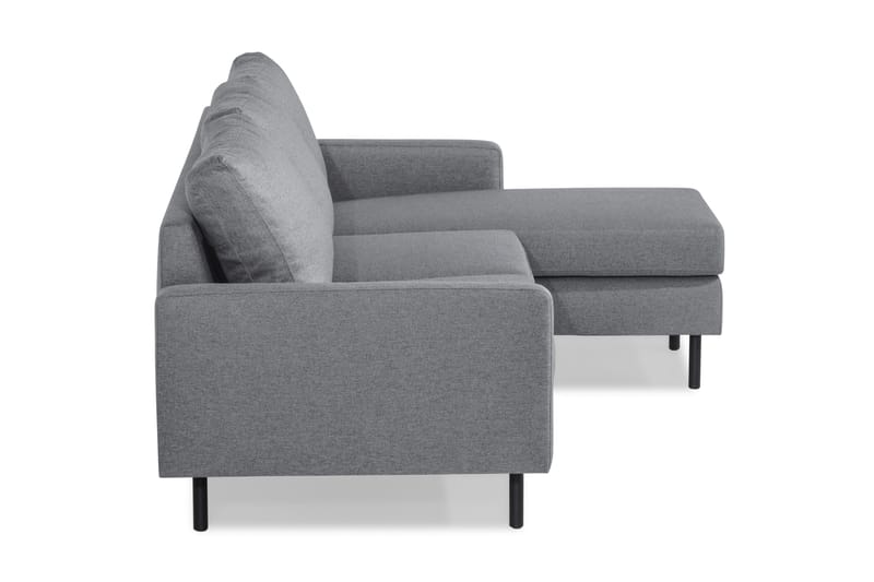 Peppe 3-sits Vändbar L-formad Divansoffa i Tyg - Ljusgrå - Möbler - Soffa - Divansoffor & schäslongsoffa