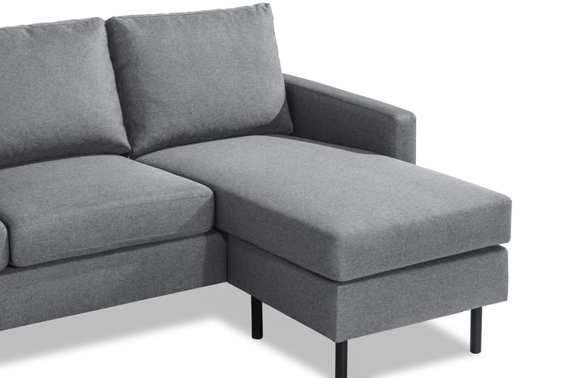 Peppe 3-sits Vändbar L-formad Divansoffa i Tyg - Ljusgrå - Möbler - Soffa - Divansoffor & schäslongsoffa