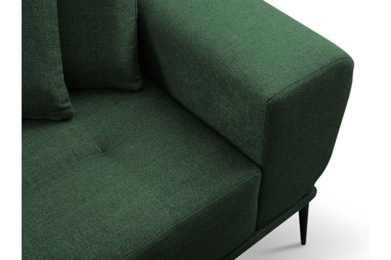 Rapale 3-sits Soffa med Divan Vänster med Kuddar - Sammet/Gul - Möbler - Soffa - Divansoffor & schäslongsoffa