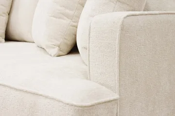 Rossita 4-sits Vänstervänd L-formad Djup Schäslongsoffa i Chenille - Beige - Möbler - Soffa - Divansoffor & schäslongsoffa