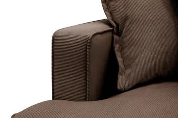 Rossita Lyx 4-sits Högervänd L-formad Extra Djup Schäslongsoffa i Manchester - Brun Manchester - Möbler - Soffa - Divansoffor & schäslongsoffa