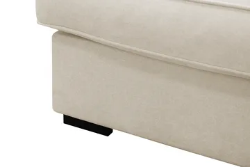 Rossita Lyx 4-sits Högervänd L-formad Extra Djup Schäslongsoffa i Tyg - Beige Tyg - Möbler - Soffa - Divansoffor & schäslongsoffa