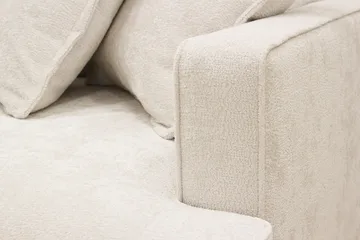 Rossita Lyx 4-sits Vänstervänd L-formad Extra Djup Schäslongsoffa i Chenille - Beige Chenille - Möbler - Soffa - Divansoffor & schäslongsoffa