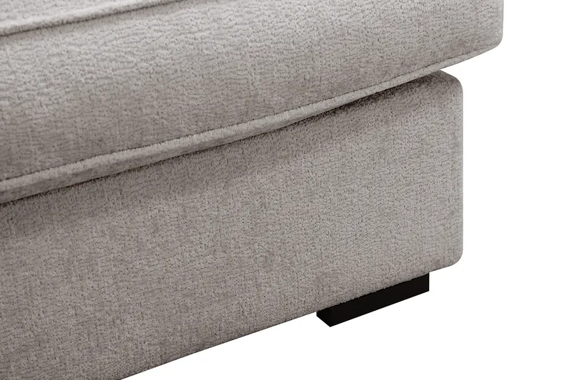 Rossita Lyx 4-sits Vänstervänd L-formad Extra Djup Schäslongsoffa i Chenille - Trenza 08, Grå/Brun Chenille - Möbler - Soffa - Divansoffor & schäslongsoffa