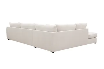 Rossita Lyx 4-sits Vänstervänd L-formad Extra Djup Schäslongsoffa i Manchester - Offwhite - Möbler - Soffa - Divansoffor & schäslongsoffa
