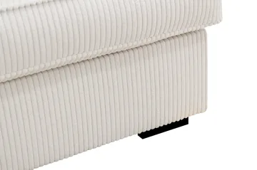Rossita Lyx 4-sits Vänstervänd L-formad Extra Djup Schäslongsoffa i Manchester - Offwhite - Möbler - Soffa - Divansoffor & schäslongsoffa