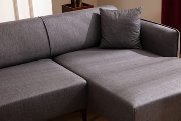 Rossland Divansoffa 3-sits - Mörkgrå - Möbler - Soffa - Divansoffor & schäslongsoffa - 3 sits soffa med divan