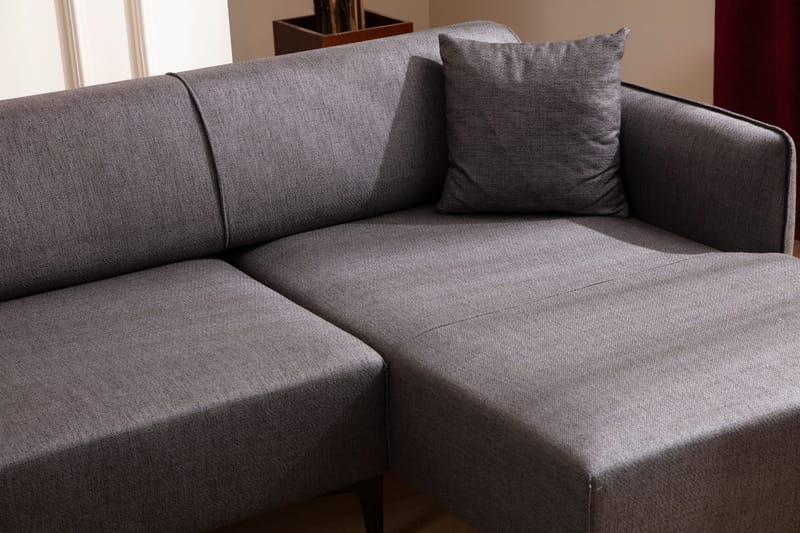 Rossland Divansoffa 3-sits - Mörkgrå - Möbler - Soffa - Divansoffor & schäslongsoffa - 3 sits soffa med divan