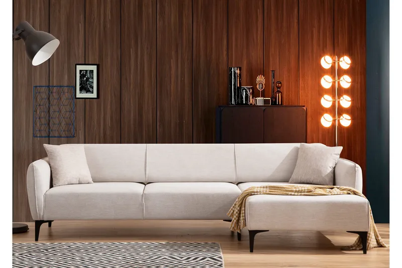 Rossland Divansoffa 3-sits - Vit - Möbler - Soffa - Divansoffor & schäslongsoffa - 3 sits soffa med divan