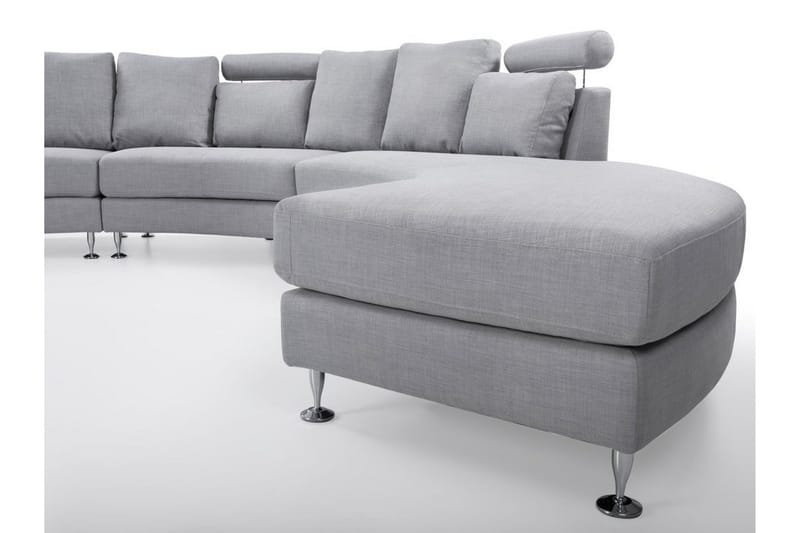 Rotunde Divansoffa 448 cm - Grå - Möbler - Soffa