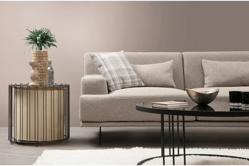 Sanroman Divansoffa - Beige - Möbler - Soffa - Divansoffor & schäslongsoffa